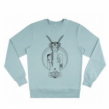 Load image into Gallery viewer, Aruba Red Unisex Organic Sweatshirt I Slate Green
