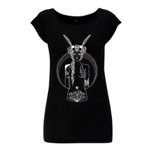 Load image into Gallery viewer, Women&#39;s Raglan Bamboo T-Shirt I Black